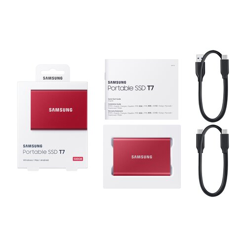 Samsung Portable SSD T7 500GB MU-PC500R eksterni hard disk Slike