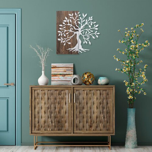 Wallity Zidna dekoracija Tree, 58x58 cm, Srebrne boje Slike