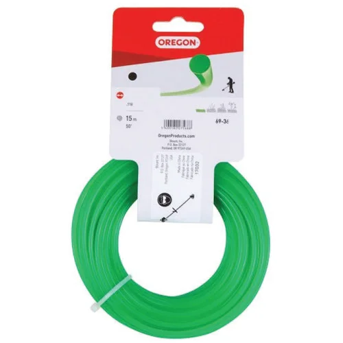Oregon 69-418 - SILK ZA TRIMER, KOCKASTI - ZELEN - 3.0MM X 15M