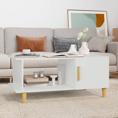 VidaXL stolić za kavu bijeli 90 x 50 x 40 cm od konstruiranog drva Slike