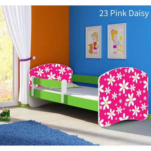  Otro&scaron;ka postelja ACMA z motivom, stranska zelena 140x70 cm 23 Pink Daisy Cene