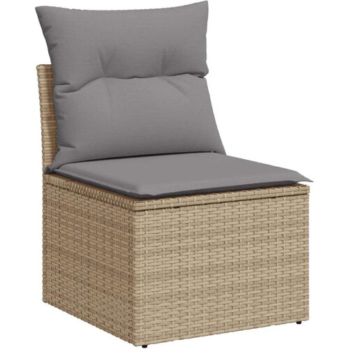 vidaXL 3-dijelni set vrtnih sofa od poliratana s jastucima bež Cijene