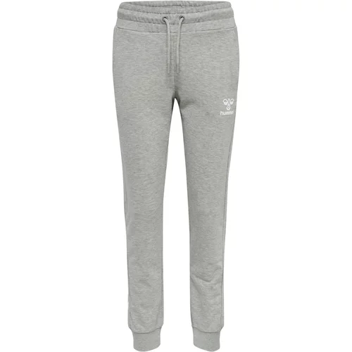 Hummel Sportske hlače 'Noni 2.0' siva melange / bijela