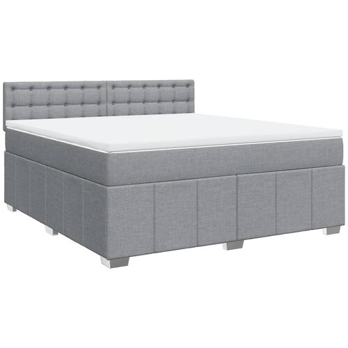 Maison Chic Box spring postelja - Vzmetna postelja z vzmetnico svetlo siva 180x200 cm blago SL18039, (21892808) Cene