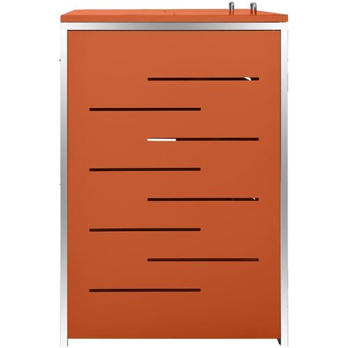  Spremi&amp;scaron;te za dvije kante za smeće 138 x 77,5 x 112,5 cm čelično Slike