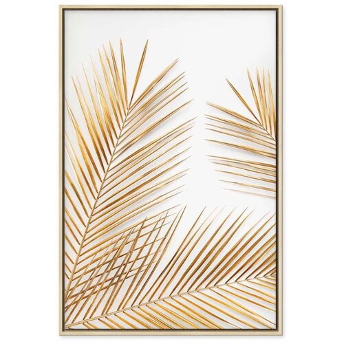  Slika - Golden Palm Leaves (1 Part) Vertical 40x60 Slike