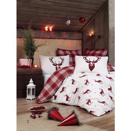 L'essentiel Maison posteljina 143EPF44251, 250x220cm, belo-crvena Slike