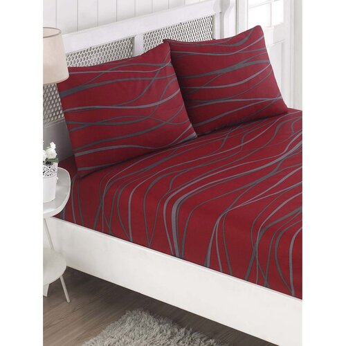  set posteljine i 2 jastučnice Verda, 160x200+20 cm, crvena Cijene
