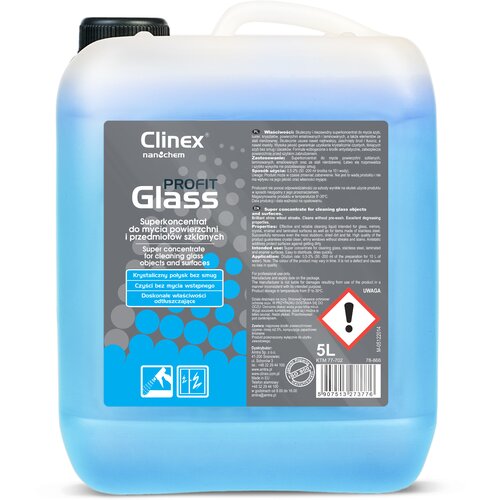Clinex Učinkovit koncentrat za či&scaron;čenje stekla, ogledal, nerjavečega jekla in stekla PROFIT Glass 5L, (21389342) Cene