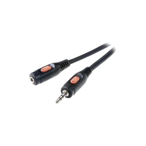 SpeaKa Professional JACK audio produžni kabel [1x JACK utikač 3.5 mm - 1x JACK utičnica 3.5 mm] 2.50 m crn Cijene