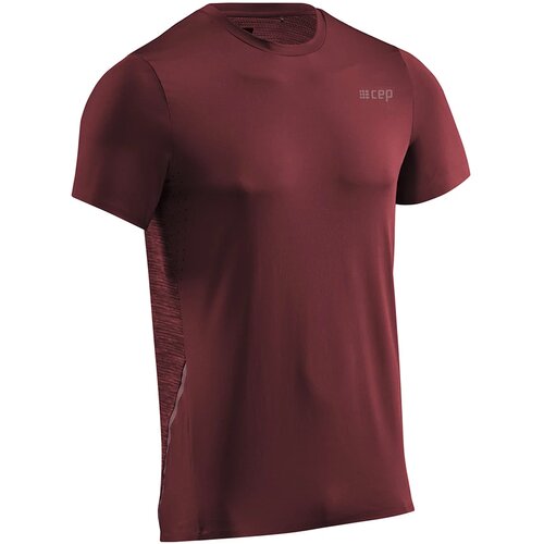 Cep Men's T-Shirt Round Neck SS Dark Red Cene