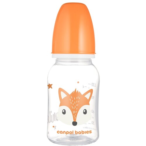 Canpol BABIES FLASICA CUTE ANIMALS 120ml (11/851) - ORANGE Cene