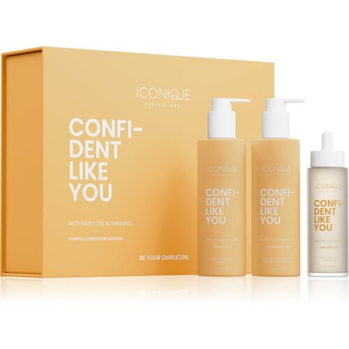 ICONIQUE Professional CONFIDENT LIKE YOU Anti-Hair Loss &amp;amp; Thinning Set set proti izpadanju las Slike