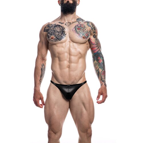 Cut4Men Brazilian Brief Black Leatherette Cene