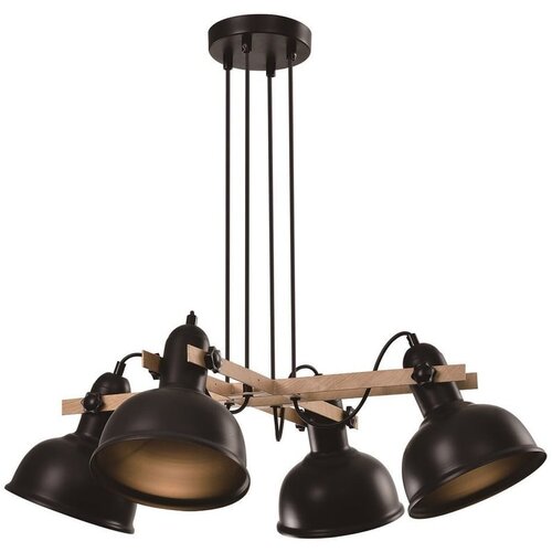 Candellux Lighting Luster na sajli RENO 4xE27/40W/230V crna/smeđa Cene