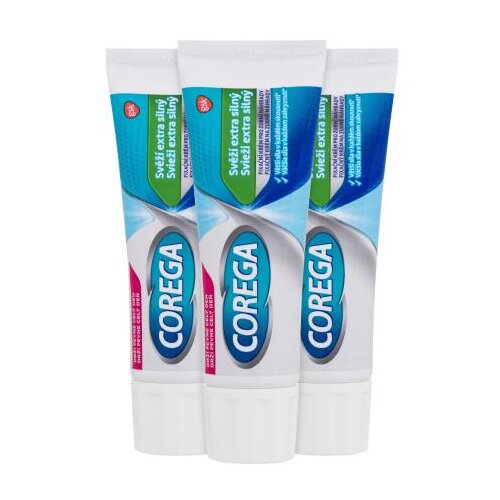 Corega Fresh Extra Strong Trio krema za pričvrstitev 1 set unisex Cene