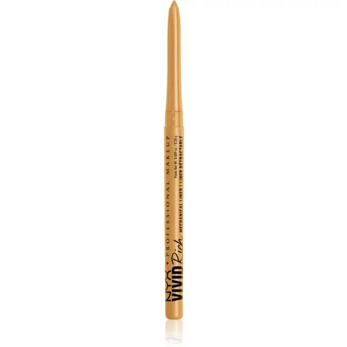 NYX Professional Makeup Vivid Rich samodejni svinčnik za oči odtenek 01 Amber Stunner 0,28 g