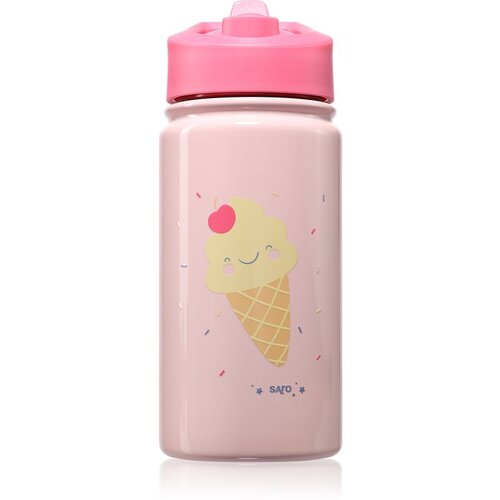 Saro Baby Thermos Bottle with Straw termovka s slamico Pink 350 ml Cene