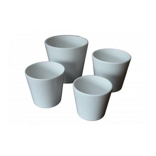 Kerbek saksija manhattan 18cm uni bela ( ke D10/180/001 ) ke D10/180/001 Cene