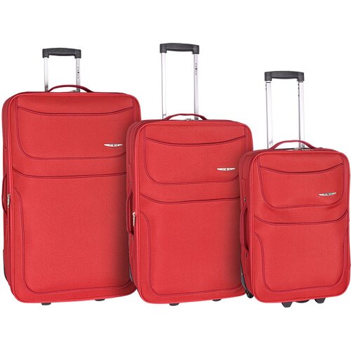 Olimp Sport Proširivi Koferi Enova 75/65/55cm Barcelona Crvena Cene