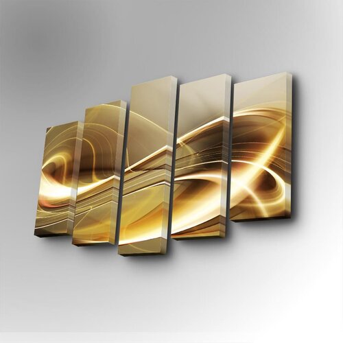 Wallity 5PUC-036 multicolor decorative canvas painting (5 pieces) Slike
