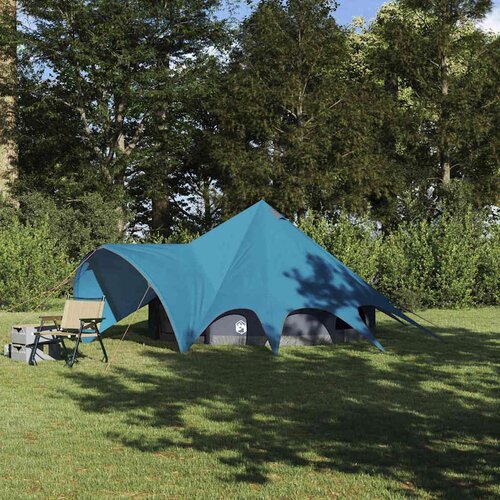  Teepee &scaron;ator s krovom Plava i siva 600 x 600 x 347 cm Cijene
