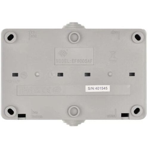  naizmenični prekidač br. 6 sa utičnicom 250V/16A, IP44, siva Slike