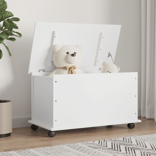 vidaXL Škrinja s kotačima ALTA bijela 73x39 5x44 cm masivna borovina Cijene