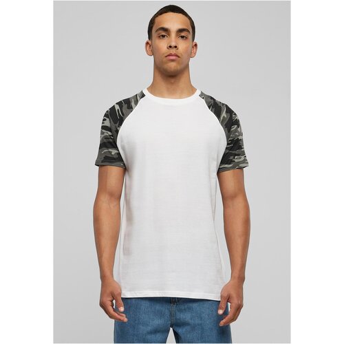 Urban Classics Contrasting raglan t-shirt wht/darkcamo Cene