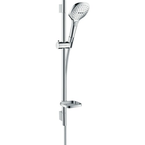 Hansgrohe Raindance Select E 120 Chrome tuš set: ručni tuš sa 3 mlaza, Isiflex 1600 crevo za tuš i usponska šipka sa kliznim držačem i policom 26620000 Cene