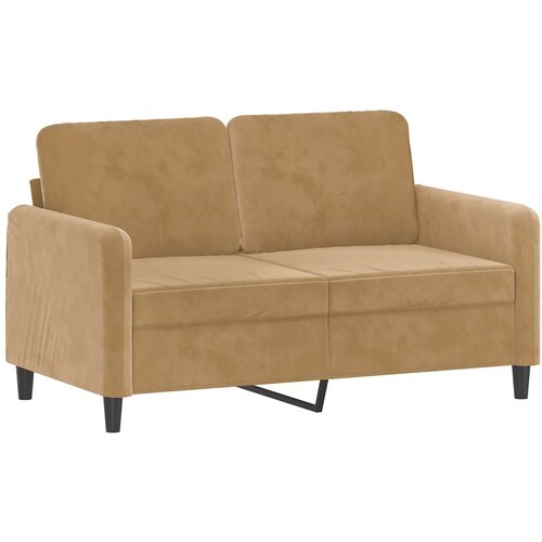 vidaXL Kavč dvosed rjav 120 cm žamet, (20928734) Cene