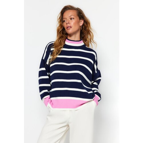 Trendyol Sweater - Dark blue - Regular fit Slike