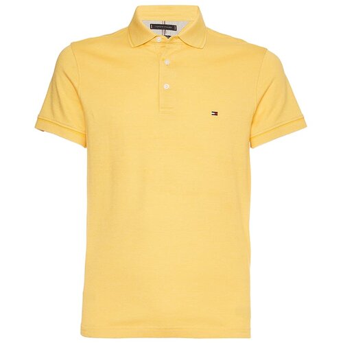 Tommy Hilfiger Polo shirt - MOULINE TIPPED SLIM POLO yellow Slike