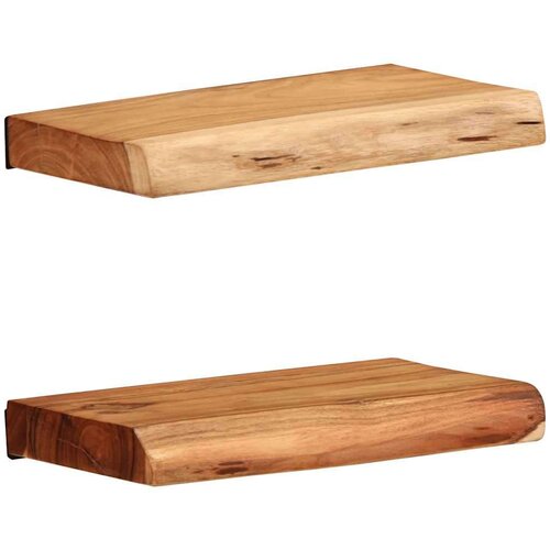  Zidne police 2 kom 30x20x3 5 cm od masivnog bagremovog drva - 30 x 20 x 3.5 cm 1 2 Slike