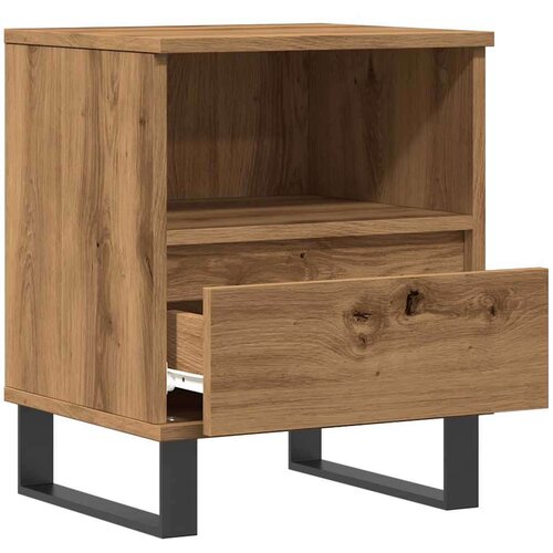 VidaXL Nočna omarica 2 kosa artisan hrast 40x35x50 cm inženirski les Slike