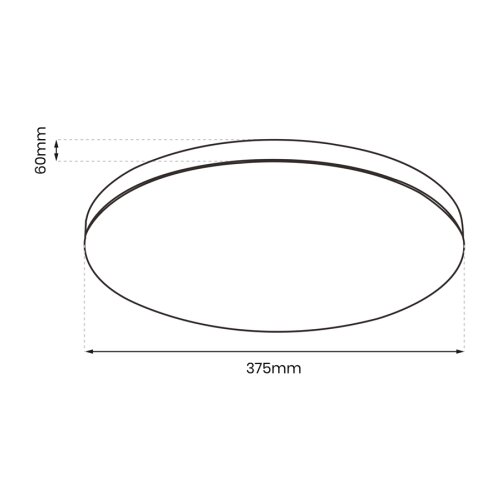  LED stropno svetlo SLIMI LED/24W/230V IP40 crno Slike