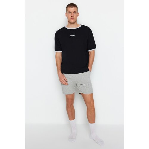 Trendyol Pajama Set - Black - Plain Slike
