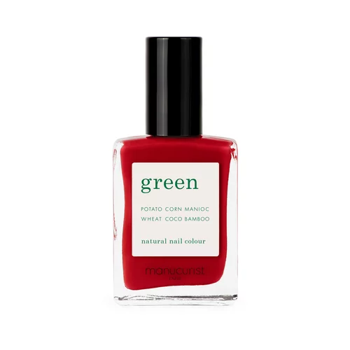 Manucurist green nail polish red & burgundy - red cherry