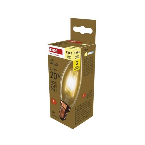  LED žarnica Vintage Candle / E14 / 2,5 W (20 W) / 225 lm / Toplo bel Cene