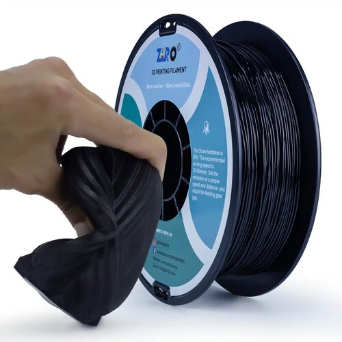  ZIRO TPU filament 1,75 mm – Black (Shore 95A) Cene