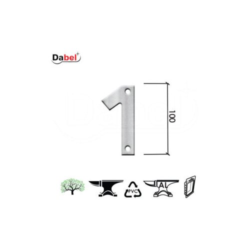 Dabel kućni broj ARIEL-1 Inox 100mm SPD 1504149 Slike
