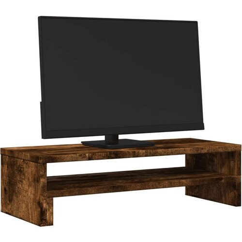 VidaXL stalak za monitor boja dimljenog hrasta 54x22x15 cm drveni Slike