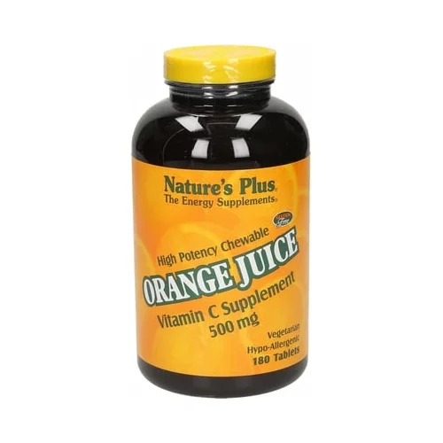 Nature's Plus orange Juice C 500 mg - 180 Zveč. tab.
