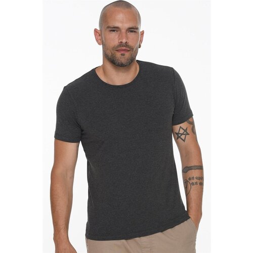 Dewberry T8569 BICYCLE COLLAR MEN'S T-SHIRT-ANTHRACITE Cene