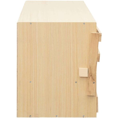  Gnijezdo za nesilice s 5 odjeljaka 117x33x38cm masivna borovina Slike
