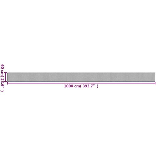 VidaXL Preproga pravokotna črna 60x1000 cm bambus Slike
