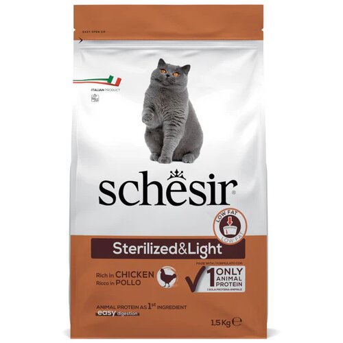 Schesir Sterilized & Light - 1.5 kg Cene