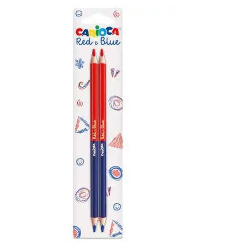 Carioca Red &amp, Blue 2-delni set modro-rdečih svinčnikov z dvema konicama - Cene