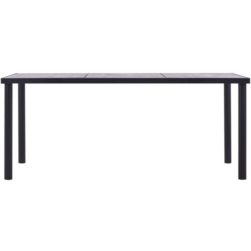 Maison Chic Jedilna miza - Kuhinjska miza - Jedilni stol črna in betonsko siva 180x90x75 cm mediapan, (21714937) Cene