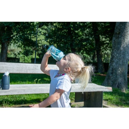 Bo Jungle Drinking Cup 360&amp;deg; Mixer Grey &amp;scaron;alica za učenje pijenja 6m+ Little Whally 240 ml Slike